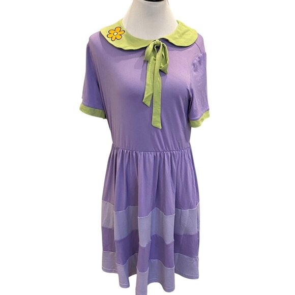 Scooby-Doo! Daphne Lavender Dress Halloween Costume Size Large - Picture 1 of 7